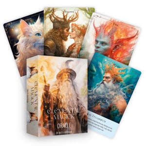 Elemental Magick Oracle: A 60-Card Deck & Guidebook by Britta Baumann
