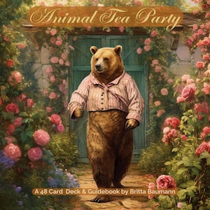 Animal Tea Party: um baralho de 48 cartas e um guia de Britta Baumann
