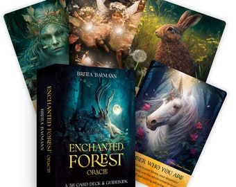 Enchanted Forest Oracle: A 58-Card Deck & Guidebook by Britta Baumann