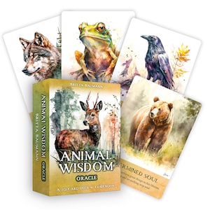 Animal Wisdom Oracle: een kaartspel met 50 kaarten en een gids door Britta Baumann