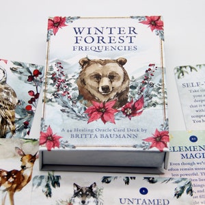 Winter Forest Frequencies: A 44 Healing Oracle Card Deck by Britta Baumann