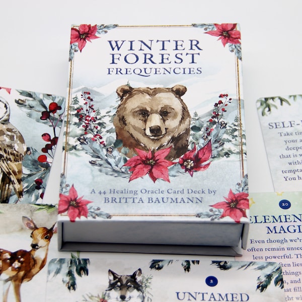 Winter Forest Frequencies: A 44 Healing Oracle Card Deck by Britta Baumann