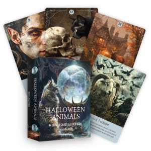 Animales de Halloween: baraja de 44 cartas y guía de Britta Baumann