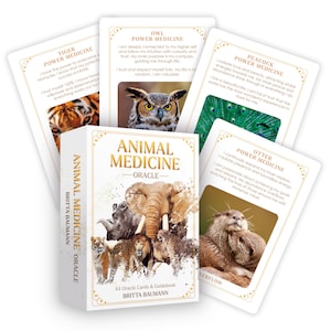 Animal Medicine Oracle: A 44-Card Deck & Guidebook by Britta Baumann