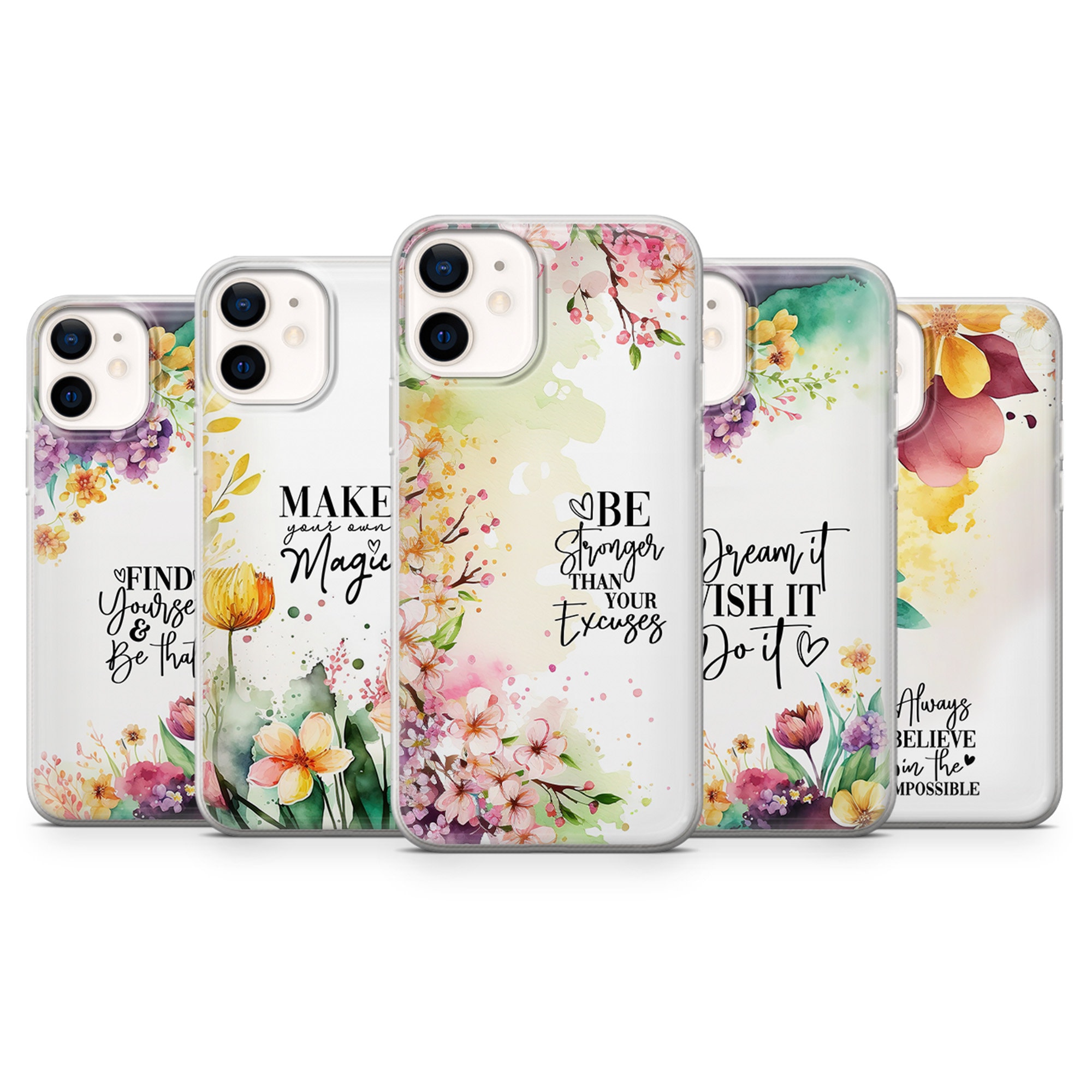 Inspirational Quote Phone Case Motivational Cover Fit for - Etsy UK