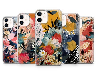 Flower Collage Phone Case Floral Bouquet Cover for iPhone 17 Pro Max, 16e, 15, 14, 13 & Samsung S26 Ultra, S25 FE, A57, A56, Pixel 10, 9A