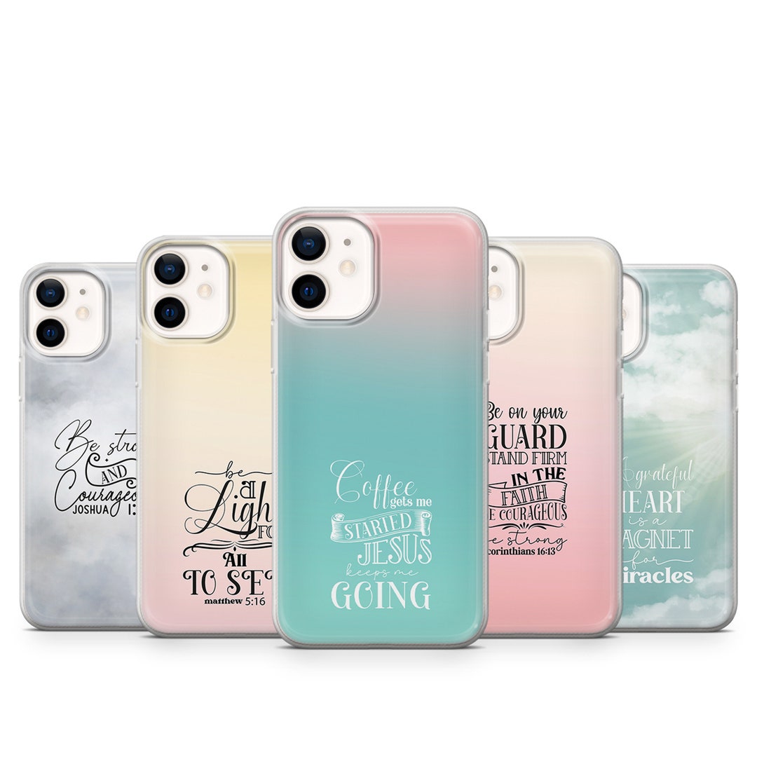 Christian Phone Case, Jesus Faith Cover for iPhone 15 Pro 14 13 12 11 XR 8, Samsung S21, A50