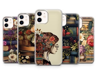 Library Phone Case Book Lover Cover fit for iPhone 17 Pro Max, 16e, 15, 14, 13 & Samsung S26 Ultra, S25 FE, A57, A56, Pixel 10, 9A