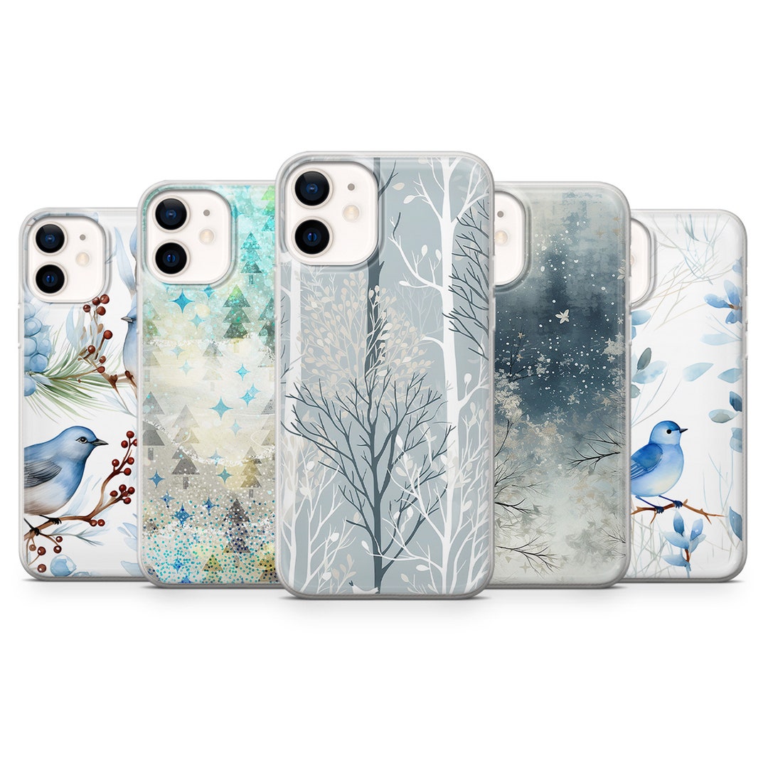 Winter Phone Case Snow Christmas Cover Fit for iPhone 15 Pro Max, 14