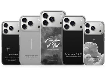 Christian Bible Verse Phone Case, Faith Quote Cover for iPhone 17 Pro Max, 16e, 15, 14, 13 & Samsung S26 Ultra, S25 FE, A57, A56, Pixel 10