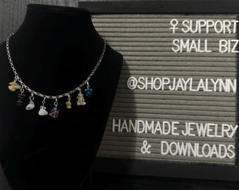handmade crystal necklace