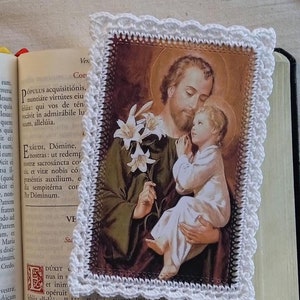 Carte-prière "Saint Joseph et Jésus enfant"