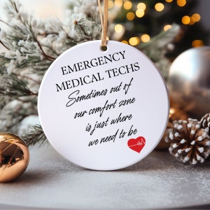 EMT Ornament, EMT Christmas Ornament, Comfort Zone Ornament, Firefighter Ornament, EMT Gift for Christmas, Paramedic Ornament
