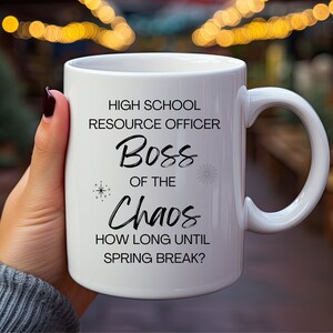 High School Resource Officer Mug, Resource Officer Mug, High School Monitor Mug, High School SRO Mug, High School SRO Mug, SRO Gift