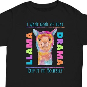 Lama Shirt, Lama Drama T-shirt, lustiges Lama Shirt, Lama Liebhaber T-Shirt, Lama T-Shirt, Lama Merch, Lama Geburtstag, Lama Unisex Shirt