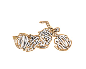 Vintage Bike Embroidery Pattern, Motorcycle Machine Embroidery Design, Instant Download File