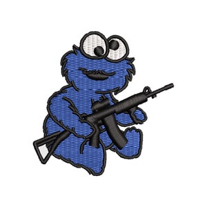 Cute Cartoon Machine EMB Design - Kids Nursery Embroidery Pattern, Cartoon Hunter Weapon Embroidery Instant Download Dst Exp Hus Jef File