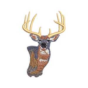 Antler Deer Machine Embroidery Design,Wild Animal Embroidery Pattern, Hunting Design, Antler Deer Instant Download File