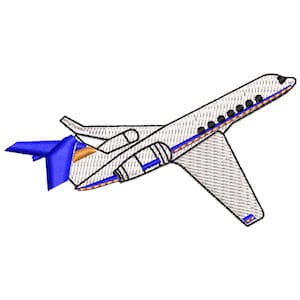 Airplane Embroidery Pattern, Travel Machine Embroidery Design, Instant Download Digital File