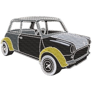 Classic Mini Cooper Embroidery Pattern, Car Machine Embroidery Design ...