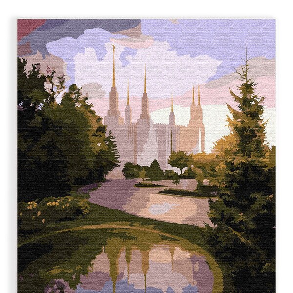 Paint by Number Temple Kits Etsy