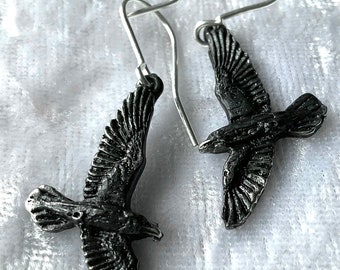 Black Raven earrings by Alchemy England