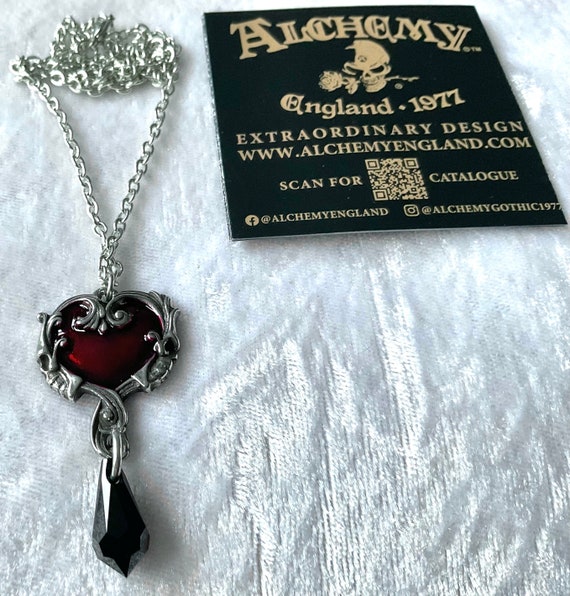Gothic Halskette Aus Sterling Silber – Schädel & Rose Anhänger Mit Kristall, 18+2 Zoll, Für Damen & Herren