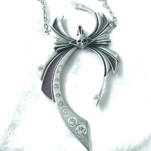 Gothic Jewellery Incy Wincy Spider Forme Necklace by Alchemy 