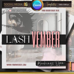 Editable November Lash Sale, Lash deals, Lash extensions sale, Eyelash extensions,  Canva Template, classic set, mega volume set, lash sales