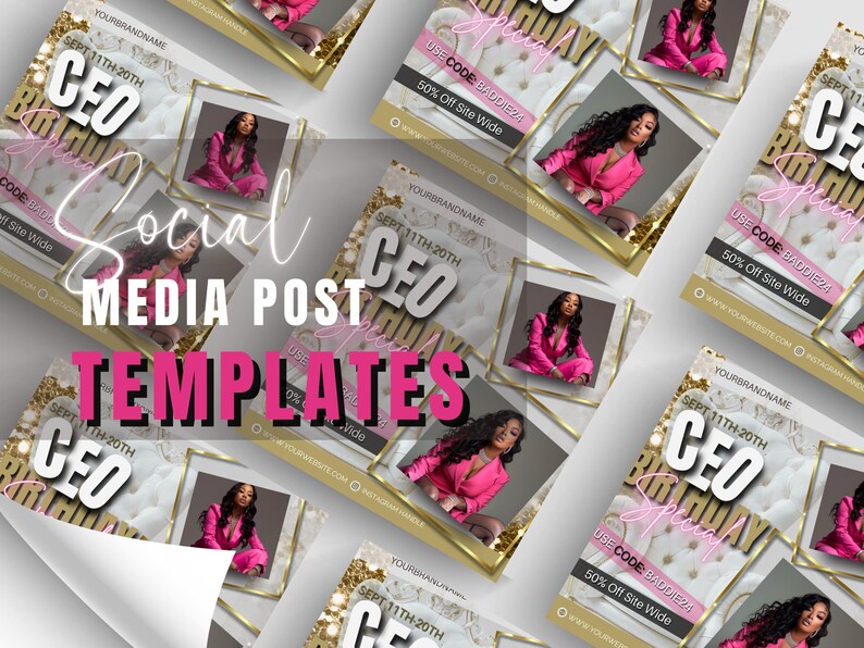 CEO Birthday Flyer, Sale Discount Code, Ceo Birthday Sale, CEO Birthday