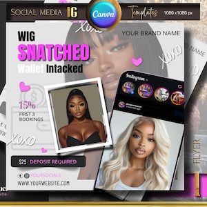 February Booking Flyer, Valentines Day Booking Flyer, Holiday Deals Flyer, Makeup, Hair, Lashes, Nails, DIY Canva Template