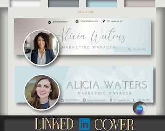 Linkedin banner, Social Media , Linkedin Banner Templates, Editable LinkedIn background, Personal branding, Linkedin Profile, Canva template