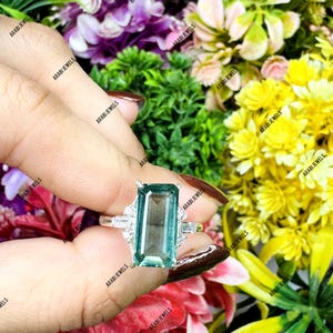 Indicolite Tourmaline Ring Beautiful Indicolite Tourmaline Ring 925 Sterling Silver Indicolite Ring ring for your woman gift for her ring