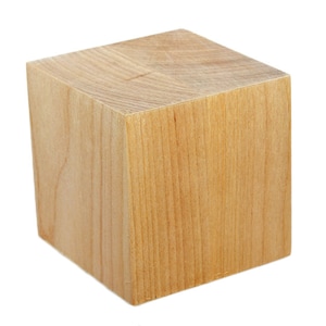 2&#39;&#39; Natural Birch Wooden Cubes & Blocks - Clayton&#39;s Wood Crafts