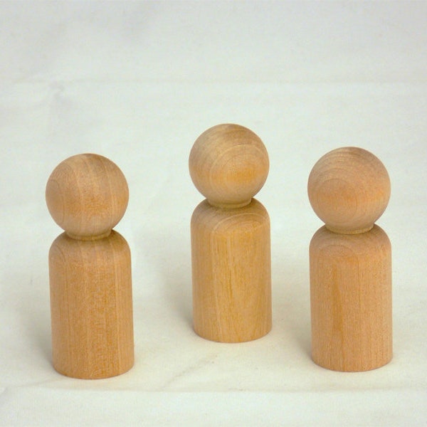50 pack Wooden Decorative Peg Dolls Dad/Man 2-3/8''
