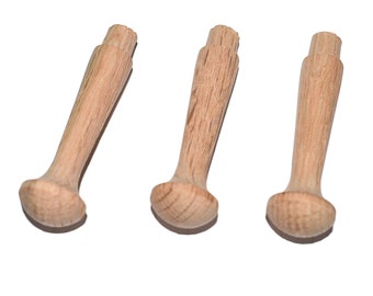1-3/4″ Mini Oak Shaker Peg - American Made - Coat Rack Peg - Pack of 25
