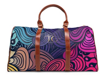 Waterproof Nylon Travel Bag: Artistic Carry-On Tote