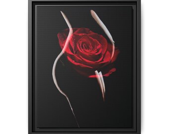 Blooming Pregnancy Art Matte Canvas Framed by TC