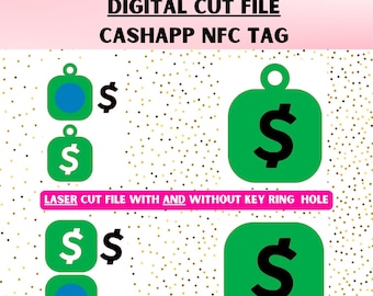 CashAPP NFC Tag SVG | Digital Cut File | Smart | Tap | Cash App
