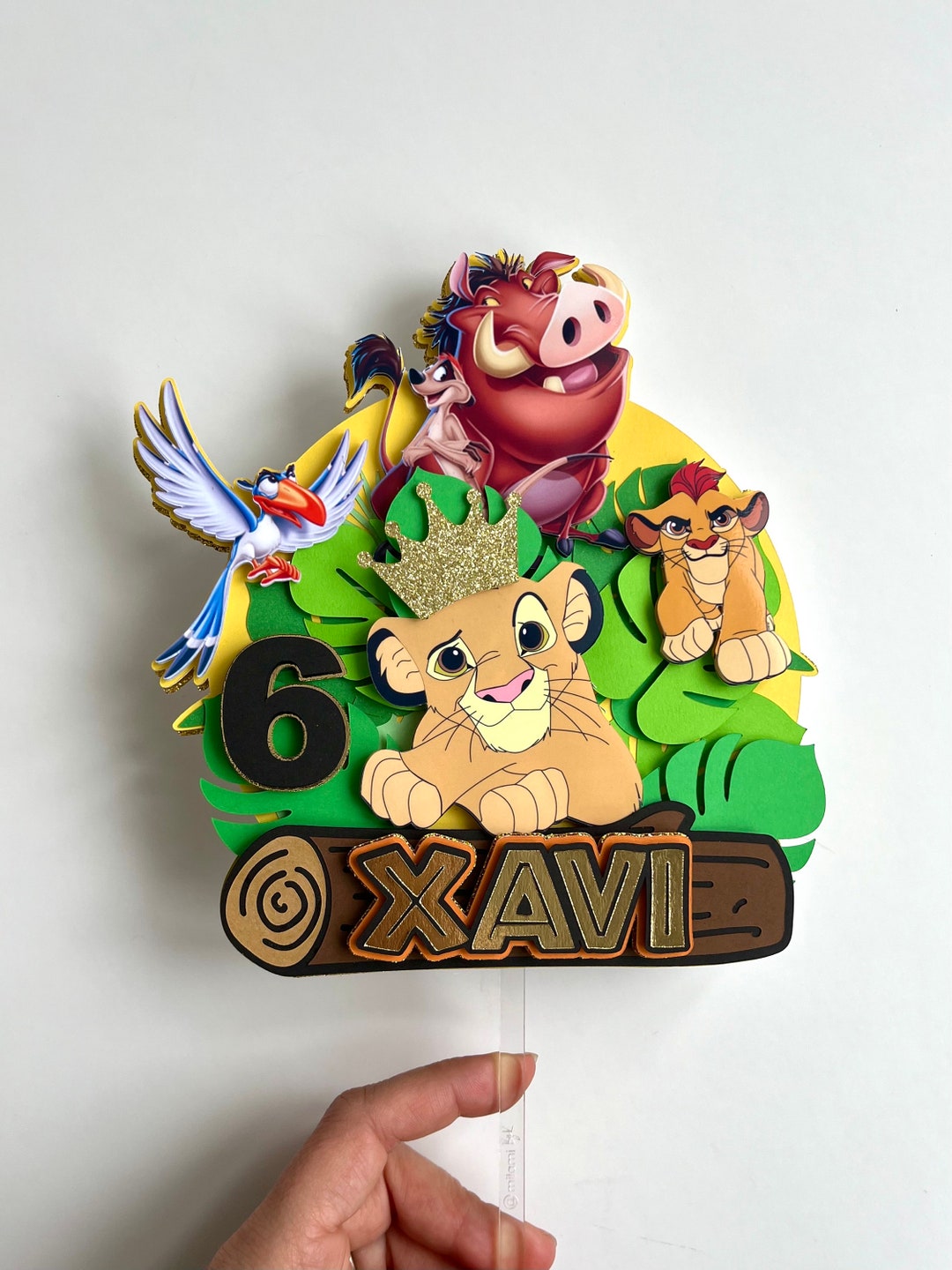 LION KING Cake Topper Cake Decor Happy Birthday - Etsy