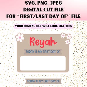 Eerste EN laatste dag van bestuur digitaal SVG-snijbestand