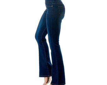 SALE Cello Jeans Mid Rise Pull on Flare Jeggings Etsy