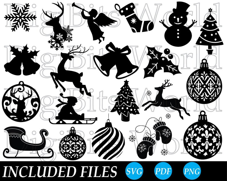 20 Design Winter Svg Bundle Cut File Cricut Clip Art Holiday Svg ...