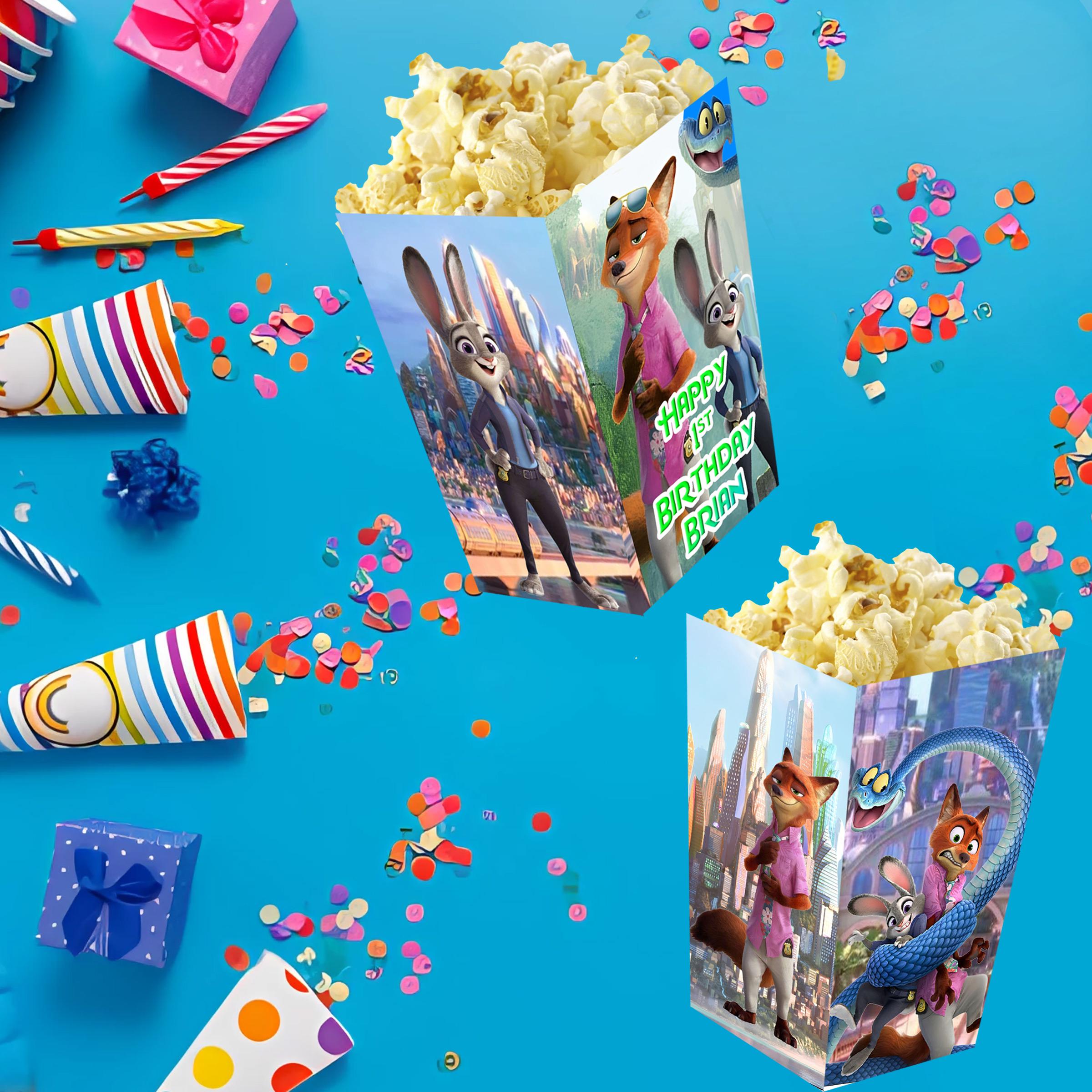 ズートピア2 ポップコーンボックス（誕生日パーティー用キャンディ