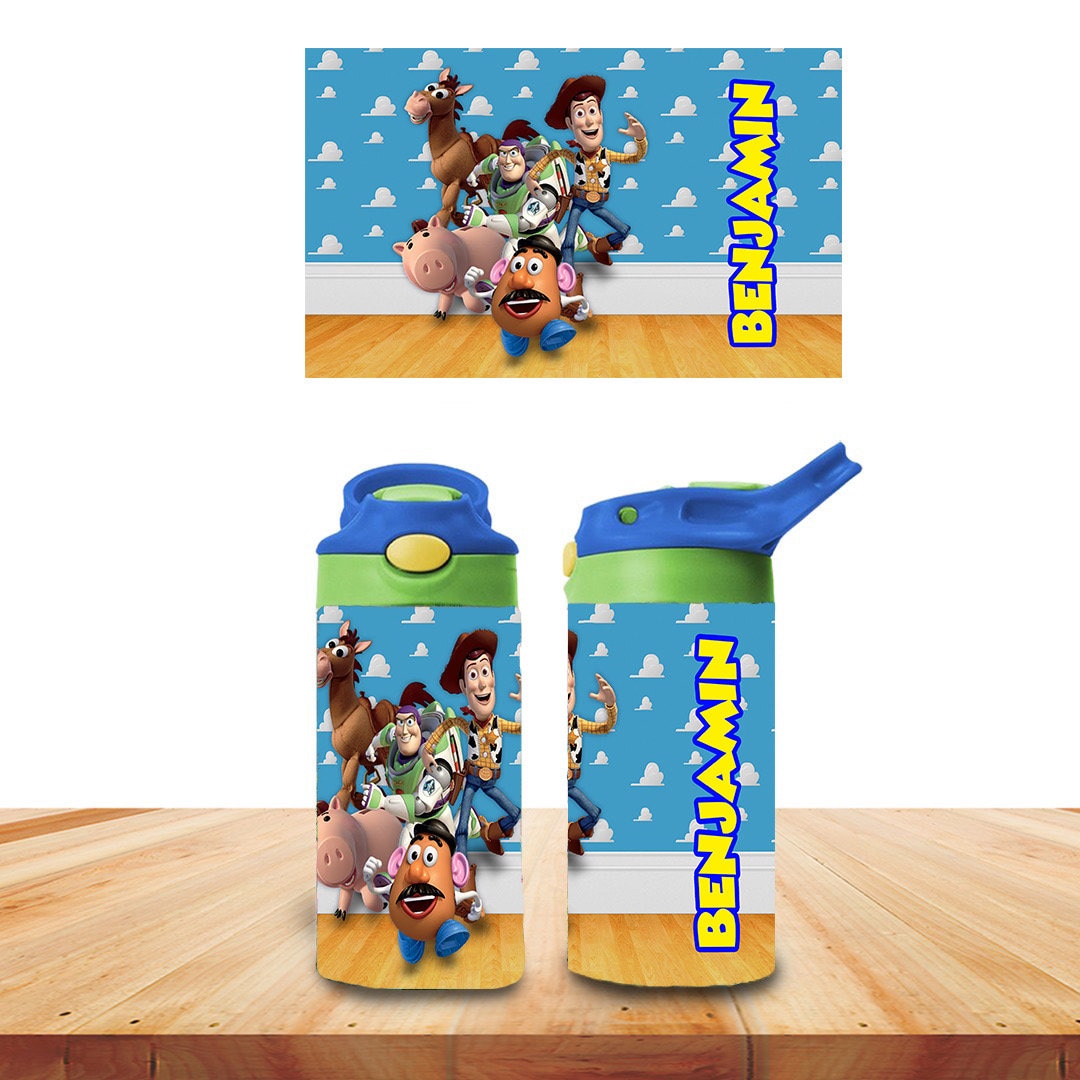 Custom Kids Water Bottle Personalized Toddler Insulated Tumbler 12oz Toy Story