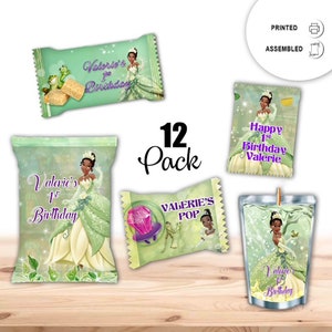 Tiana Party Snacks Favor for Birthday  Bundle Labels or Finished Snacks