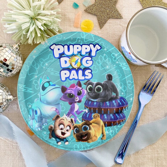Puppy dog pals paper plates hotsell