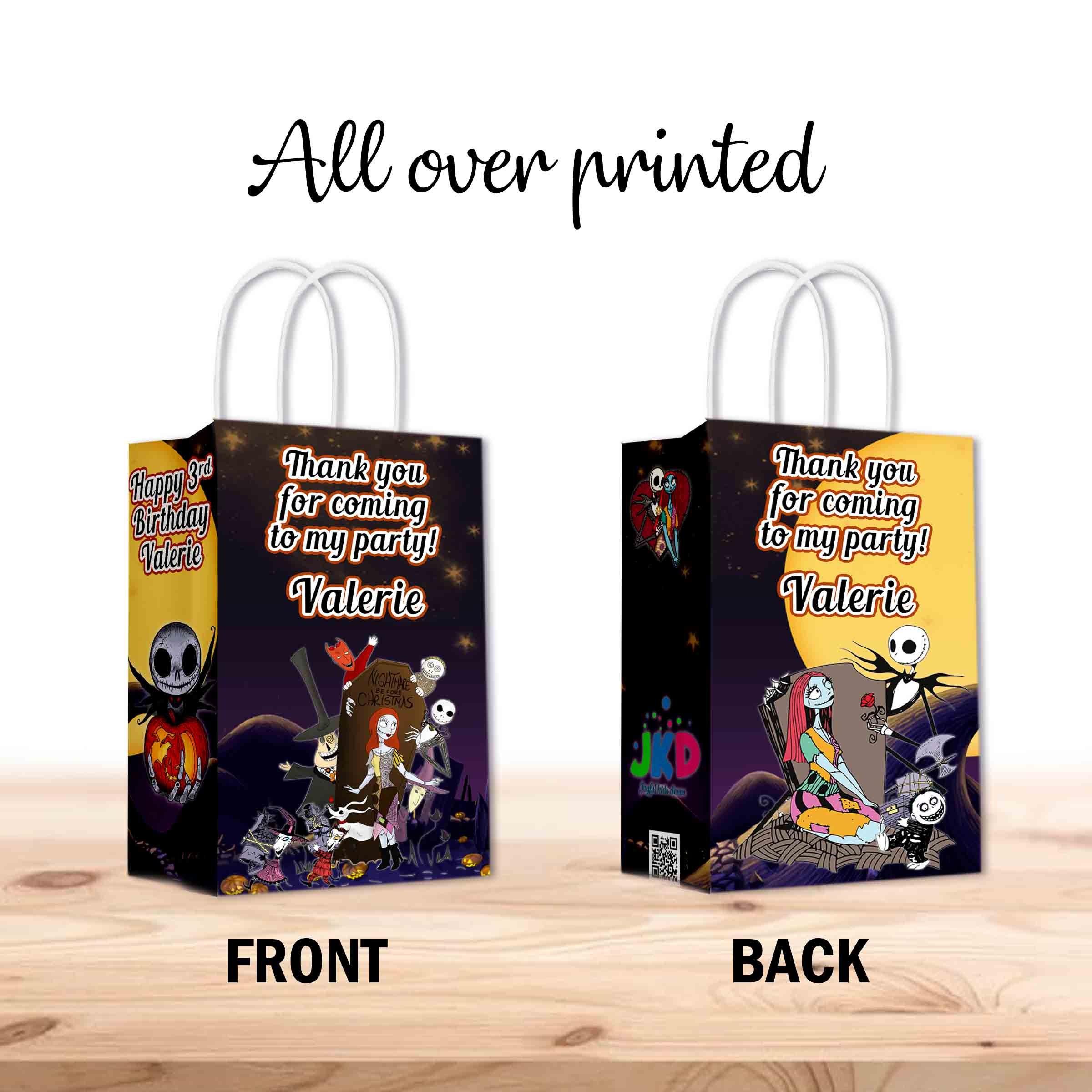 Happy Birthday Kraft Paper Bags With Handles Candy Cookie Gift Surprise