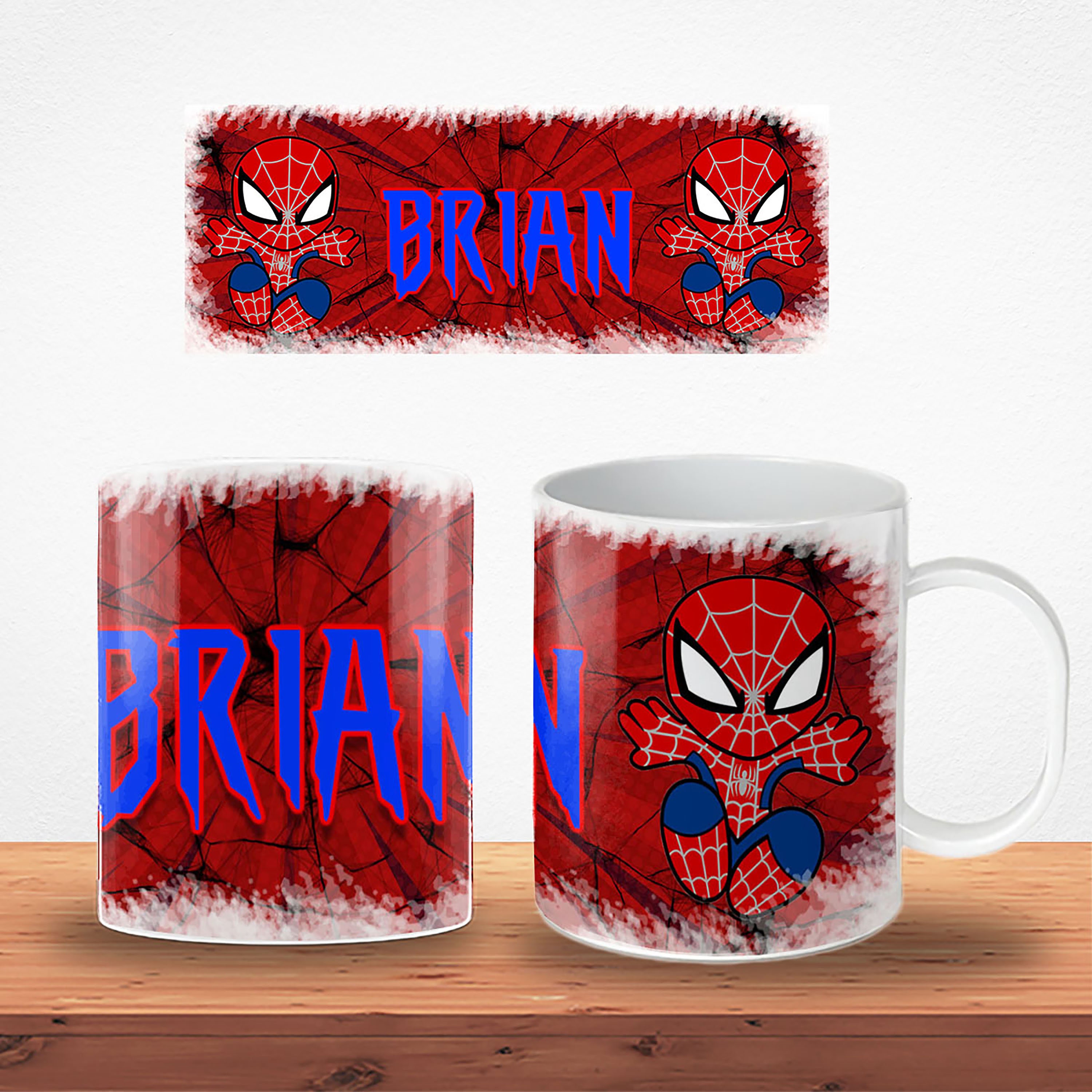 Tasse incassable pour enfants Baby Spiderman avec nom 11 oz -  France