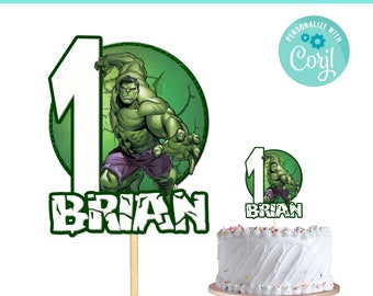 Hulk Cake Topper / Automodifica / Download istantaneo